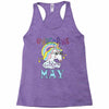 unicorns are born in may cute unicorn Racerback Tank