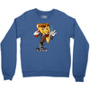 pizza smoking (2) Crewneck Sweatshirt