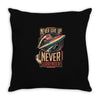 never surrender Throw Pillow