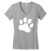 paw sticker vinyl decal Women's V-Neck T-Shirt