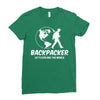 Backpacker Let's Explore The World Ladies Fitted T-Shirt