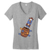 pop up knuckles1 Women's V-Neck T-Shirt