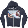 Michelangelo Creation of Adam Zipper Hoodie
