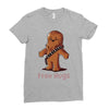 hug a wookiee Ladies Fitted T-Shirt
