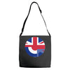 mod union jack, ideal gift, birthday present Adjustable Strap Totes