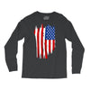 sa distress flag cool american Long Sleeve Shirts