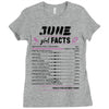 June Girl Facts Cancer Ladies Fitted T-Shirt