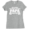 what world's greatest papa Ladies Fitted T-Shirt