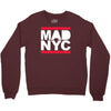 mad nyc new york city run fashion baseball jersey Crewneck Sweatshirt