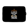 i love you and tacos Laptop sleeve