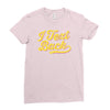 i text back Ladies Fitted T-Shirt