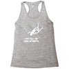 i do all my own stunts ski Racerback Tank
