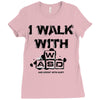 i walk with wasd Ladies Fitted T-Shirt