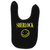 sherlock holmes smiley face Baby Bibs