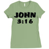 john 3 16 Ladies Fitted T-Shirt