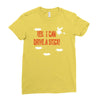 yes i can drive a stick Ladies Fitted T-Shirt