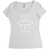 earth suck Women's Triblend Scoop T-shirt