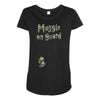 Muggle On Board Army Maternity Scoop Neck T-shirt