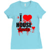 i love house music t shirt men logo3 new t shirt clothing design men Ladies Fitted T-Shirt