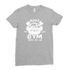 sloth's gym Ladies Fitted T-Shirt