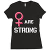 Women's March We Are Strong Ladies Fitted T-Shirt