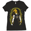 Super Saiyan Goku DBZ Ladies Fitted T-Shirt