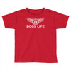 boss life hip hop music rick ross maybach cool dope mens tshirt black Toddler T-shirt