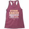 Uterine Cancer Awareness I Wear Peach For Some Special To Me Racerback Tank