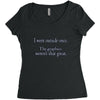 i went outsude once Women's Triblend Scoop T-shirt