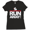 run away rabbit Ladies Fitted T-Shirt