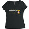 Mommy to Bee Baby Girl Women's Triblend Scoop T-shirt