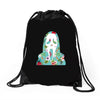 scream floral Drawstring Bags