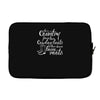 she's country from her cowboy boots Laptop sleeve