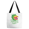 feed me Tote Bags