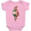 breast cancer flowers Baby Bodysuit