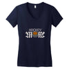 hockey mom rhinestone Women's V-Neck T-Shirt