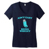 ain't easy being wheezy Women's V-Neck T-Shirt