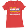mischief with grandpa Ladies Fitted T-Shirt