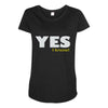 yes i know Maternity Scoop Neck T-shirt