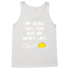 my head says gym but my heart say tacos Tank Top