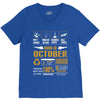 Born October Multitasking Problem Solving Tees V-Neck Tee