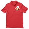 pumpkin with boo Polo Shirt