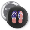paire de tongues am&eacute;ricaine Pin-back button