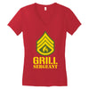 grill sergeant military Women's V-Neck T-Shirt
