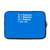 i write code Laptop sleeve