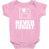 never forget 3.5 floppies Baby Onesie