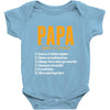 Papa Noun Definition Baby Onesie