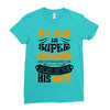 My Son Is Super Awesome His Mom Ladies Fitted T-Shirt