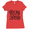 bike parts full suspension airfix model parts mens printed cotton Ladies Fitted T-Shirt