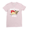 rescued by pug1 Ladies Fitted T-Shirt